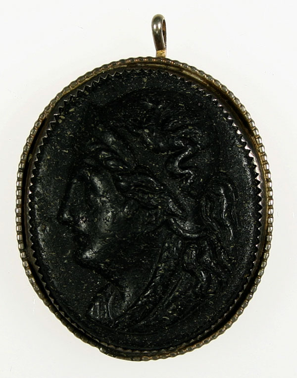 Fabulous Pompeii Lava Cameo Athena