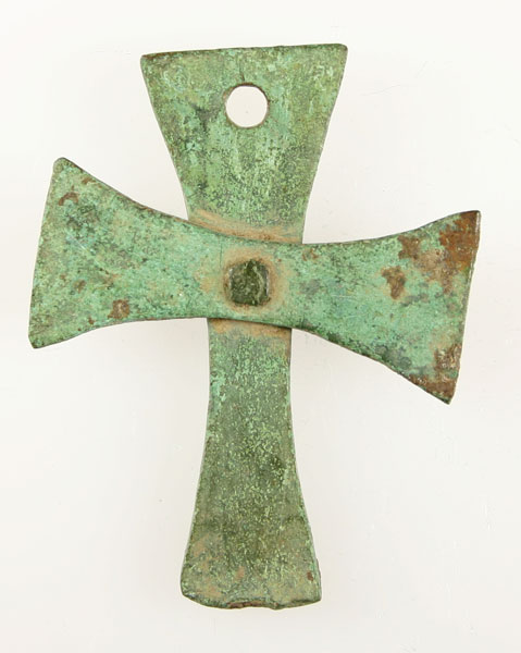 FANTASTIC BRONZE BYZANTINE CROSS  