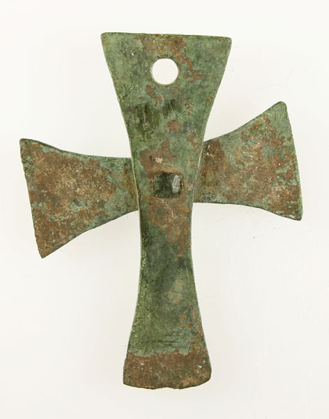 FANTASTIC BRONZE BYZANTINE CROSS  